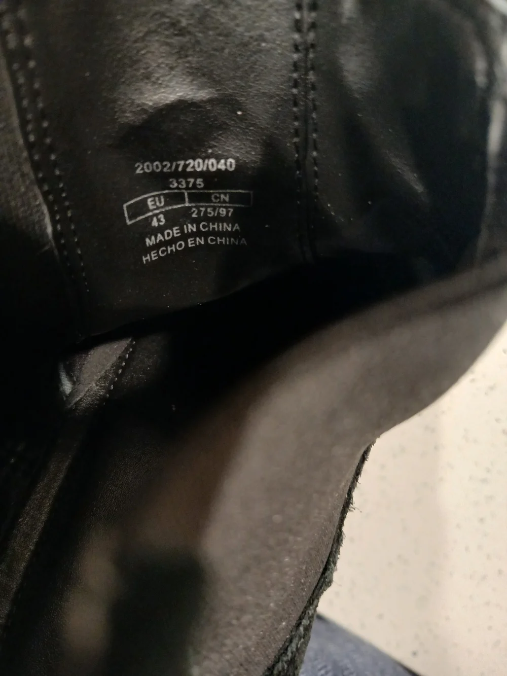 Zara mens suede black boots sz eu 43